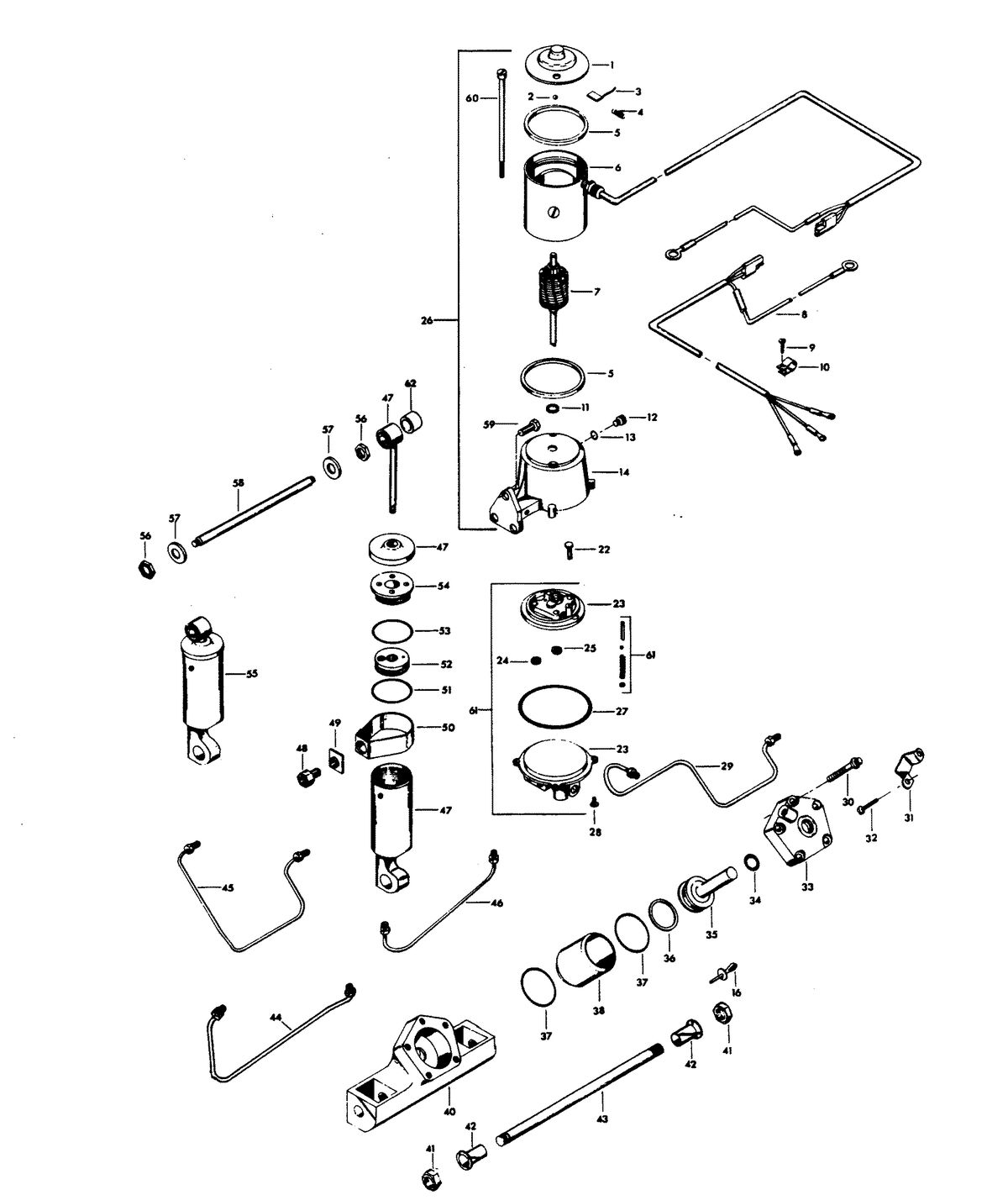 CHRYSLER 100 H.P. POWER TRIM UNIT