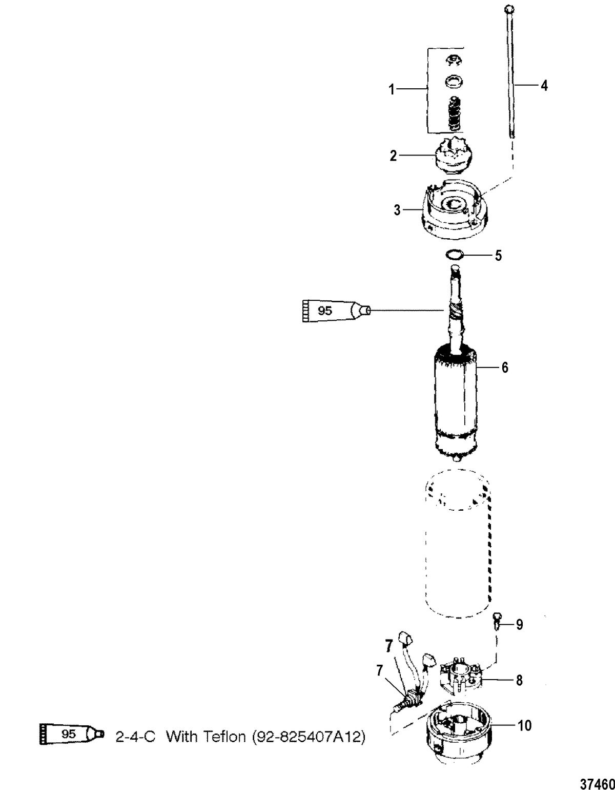 MERCURY/MARINER 150/175/200 (EFI) STARTER MOTOR