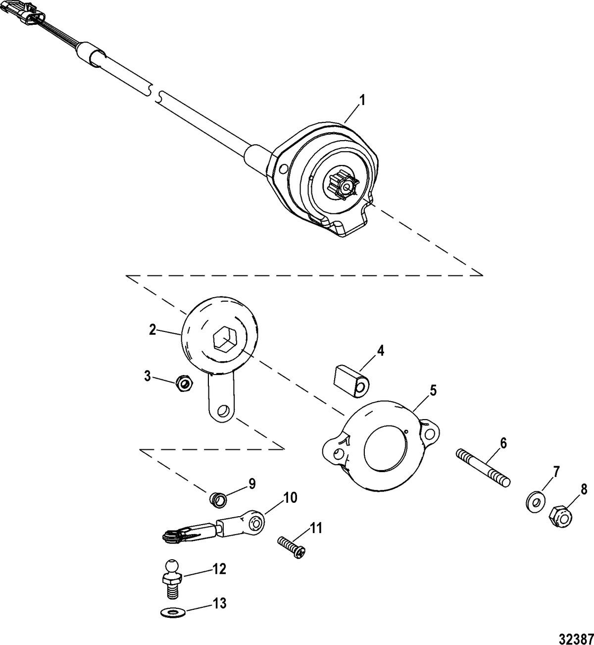 RACE STERNDRIVE NXT1 DRIVE AND TRANSOM Steering Indicator Kit