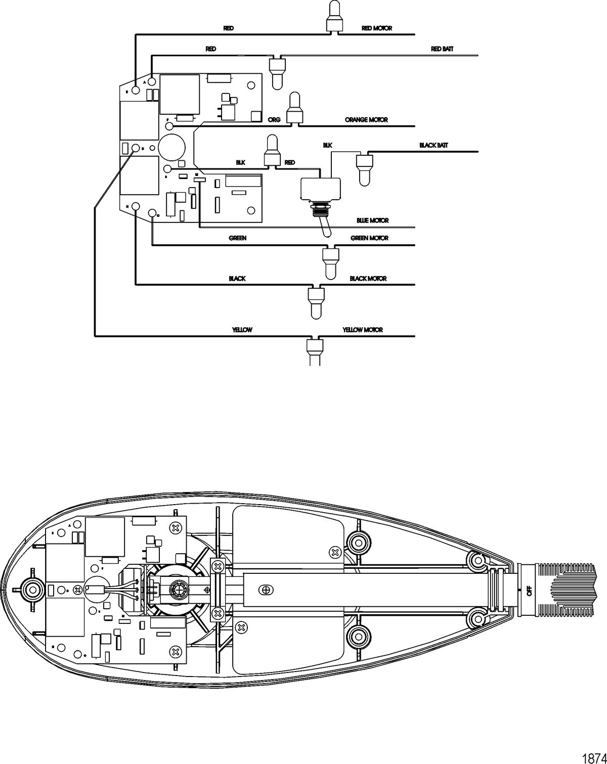 TROLLING MOTOR MOTORGUIDE SALT WATER SERIES Wire Diagram(Model SW82HBV)