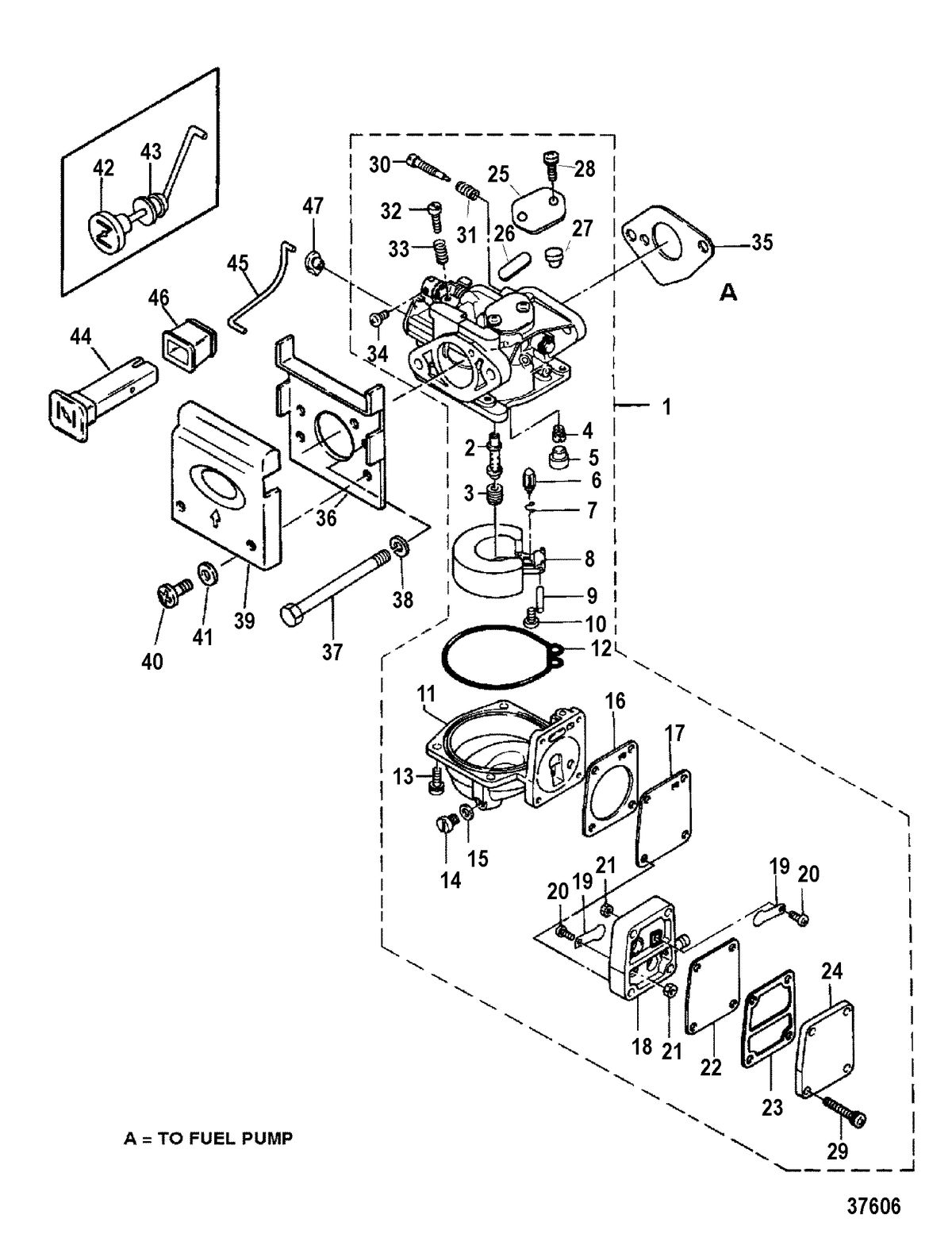 MERCURY/MARINER 4/5 HP CARBURETOR