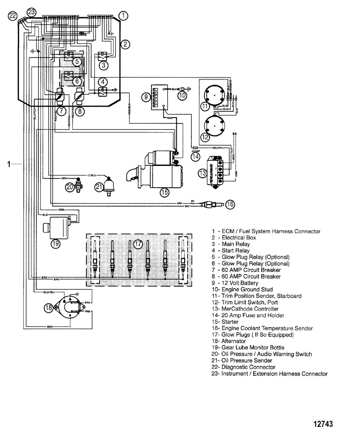 MERCRUISER CUMMINS/MERCRUSER DIESEL4.2L/300 Engine Harness