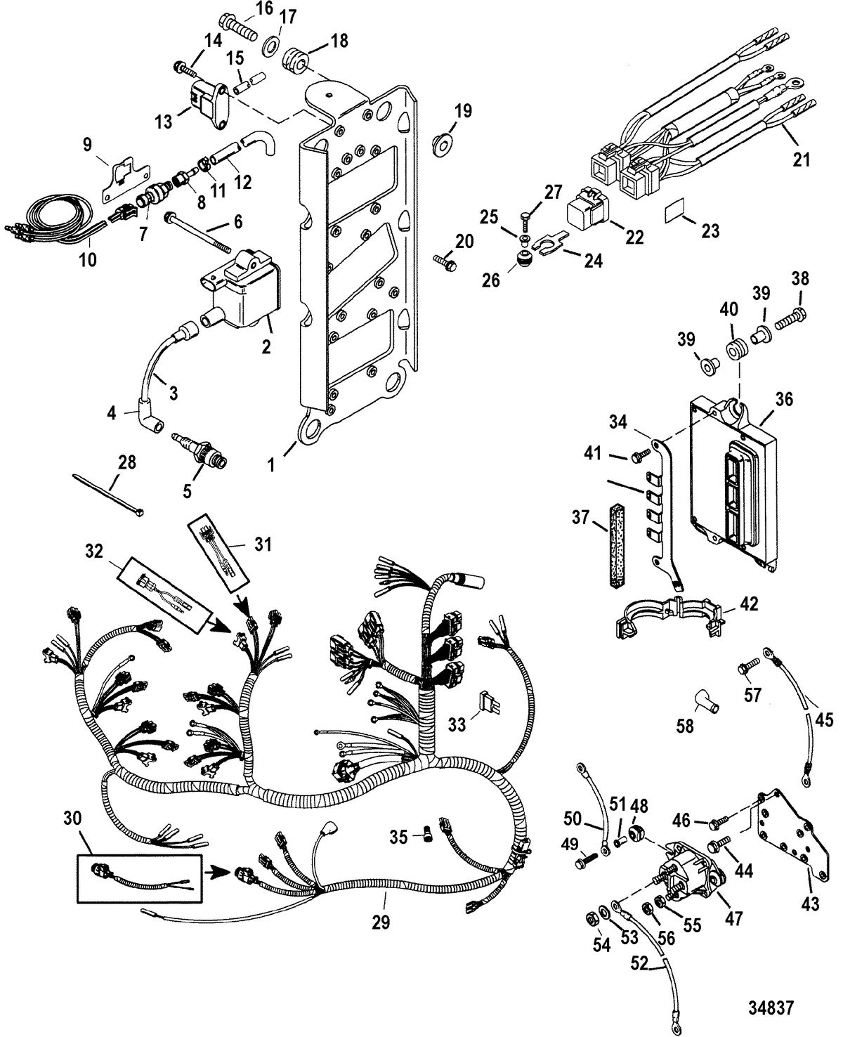 MERCURY/MARINER 200/225 DFI (3.0L) Electrical Components