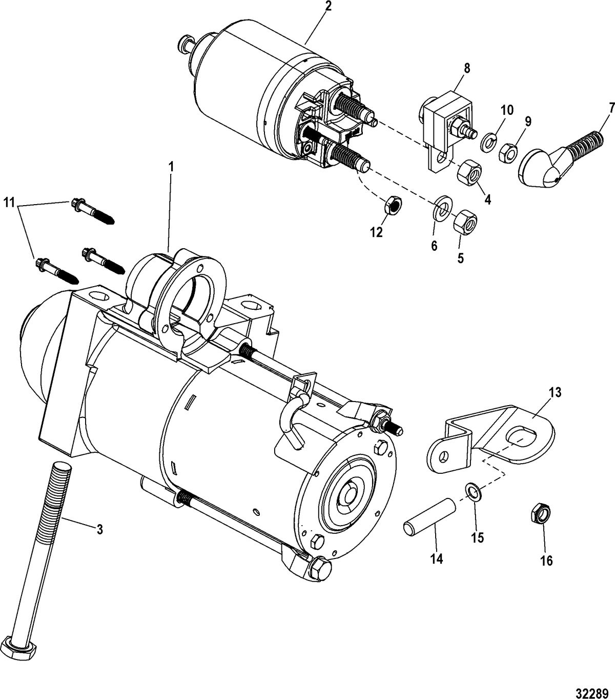 MERCRUISER 3.0L MPI EC Starter Motor