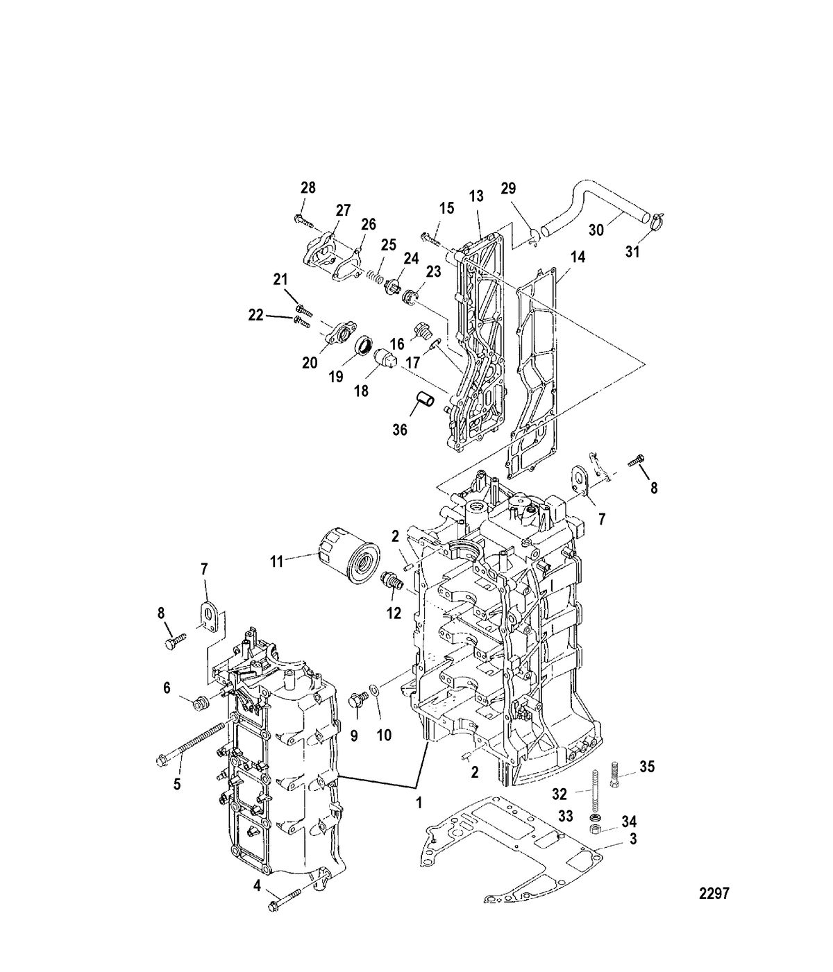MERCURY/MARINER 115 EFI (4-STROKE) Cylinder Block