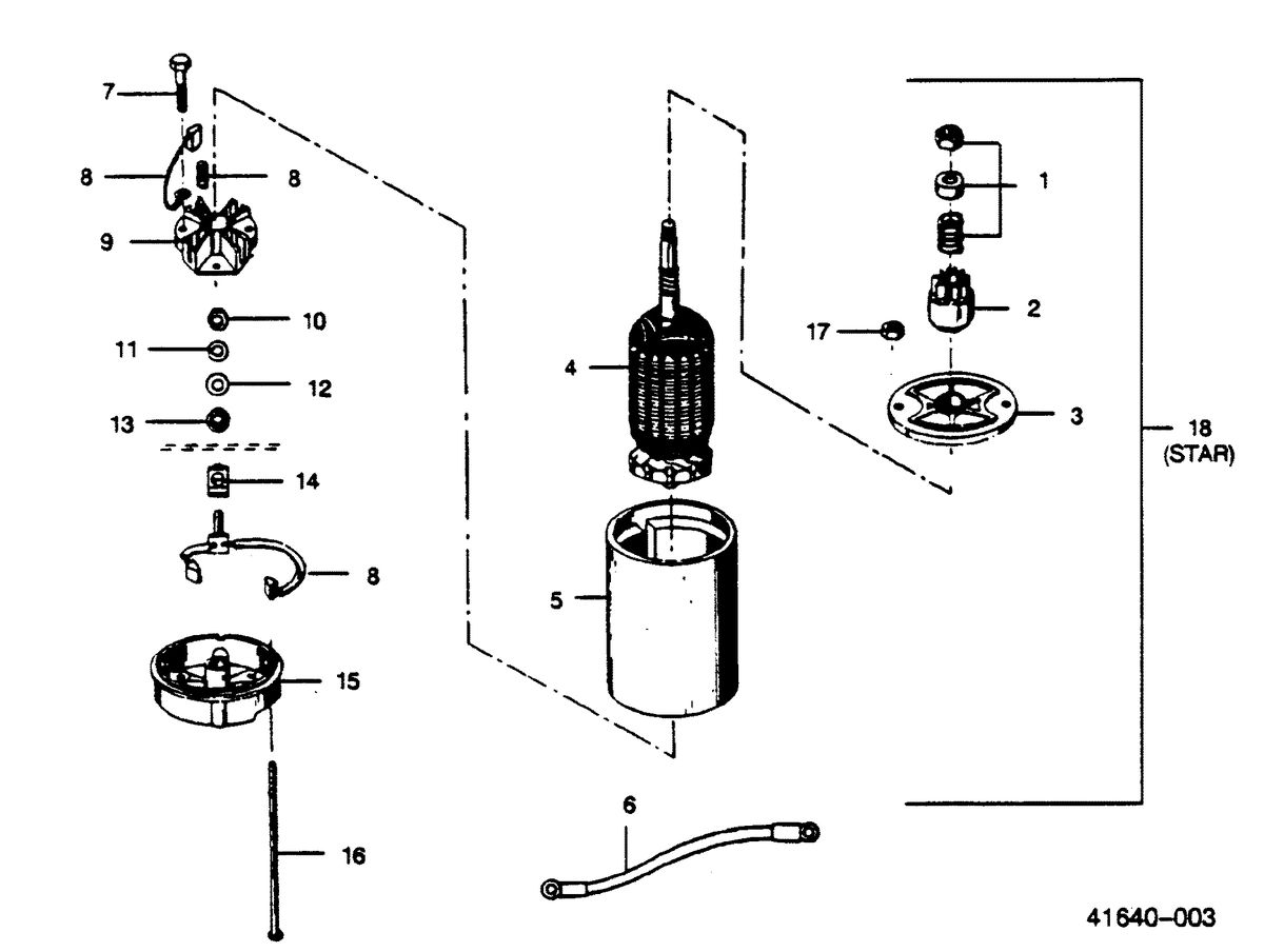 FORCE FORCE 1989 50 H.P. "C" MODELS ELECTRIC STARTER