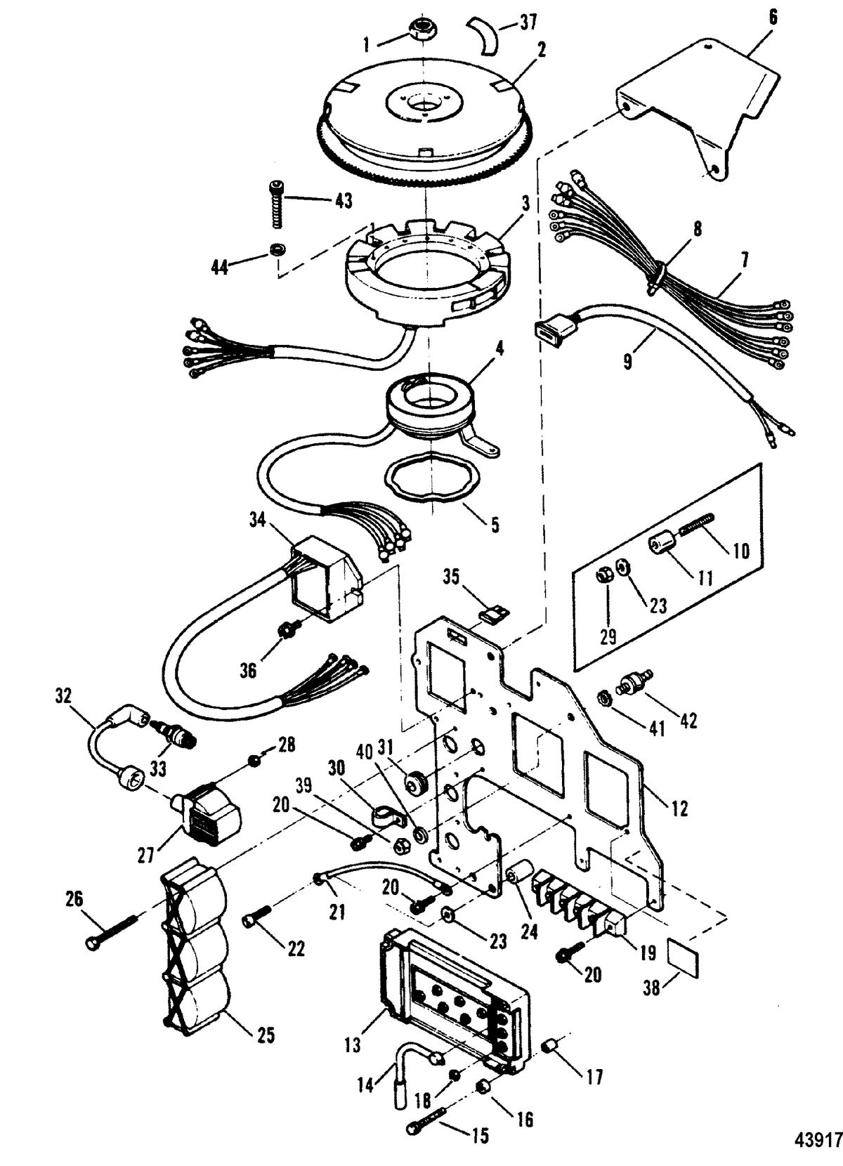 FORCE 90 HP FORCE Ignition Components(91H Thru 92C)