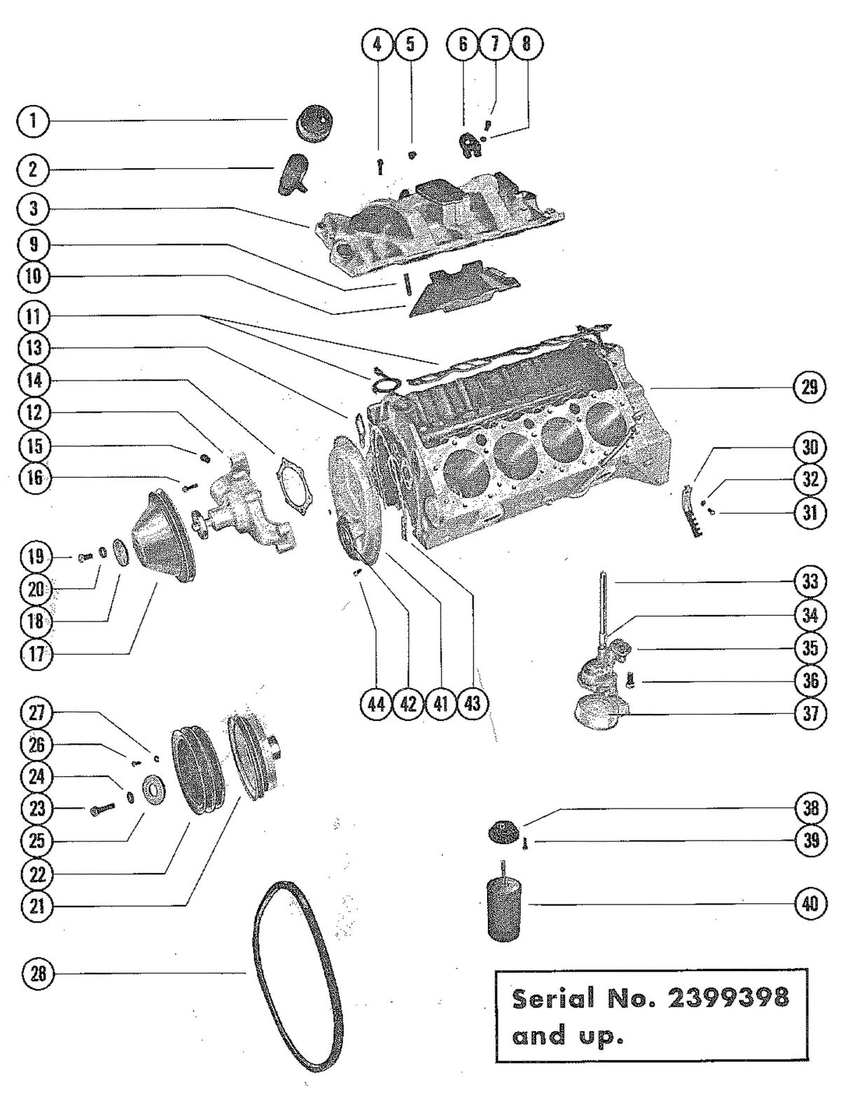 MERCRUISER 225 ENGINE (STERN DRIVE AND INBOARD) INTAKE MANIFOLD AND OIL PUMP
