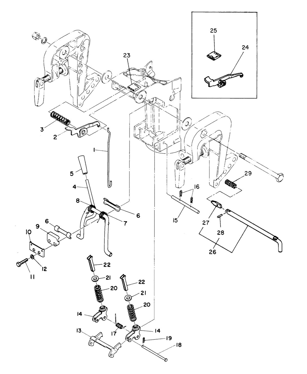 MARINER 8A HORSEPOWER REVERSE LOCK