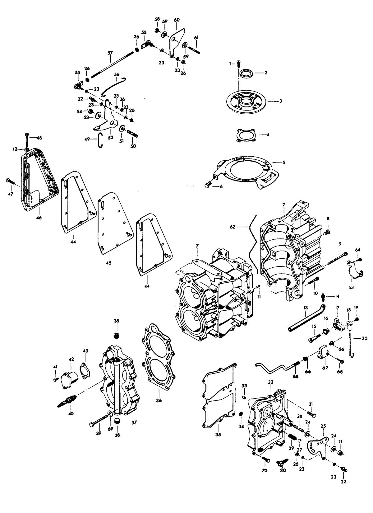 CHRYSLER 35 H.P. POWER HEAD