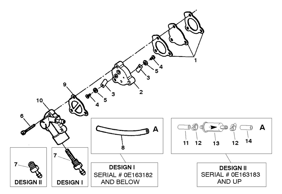 SEARS 5 H.P (OUTBOARD MOTOR) FUEL PUMP