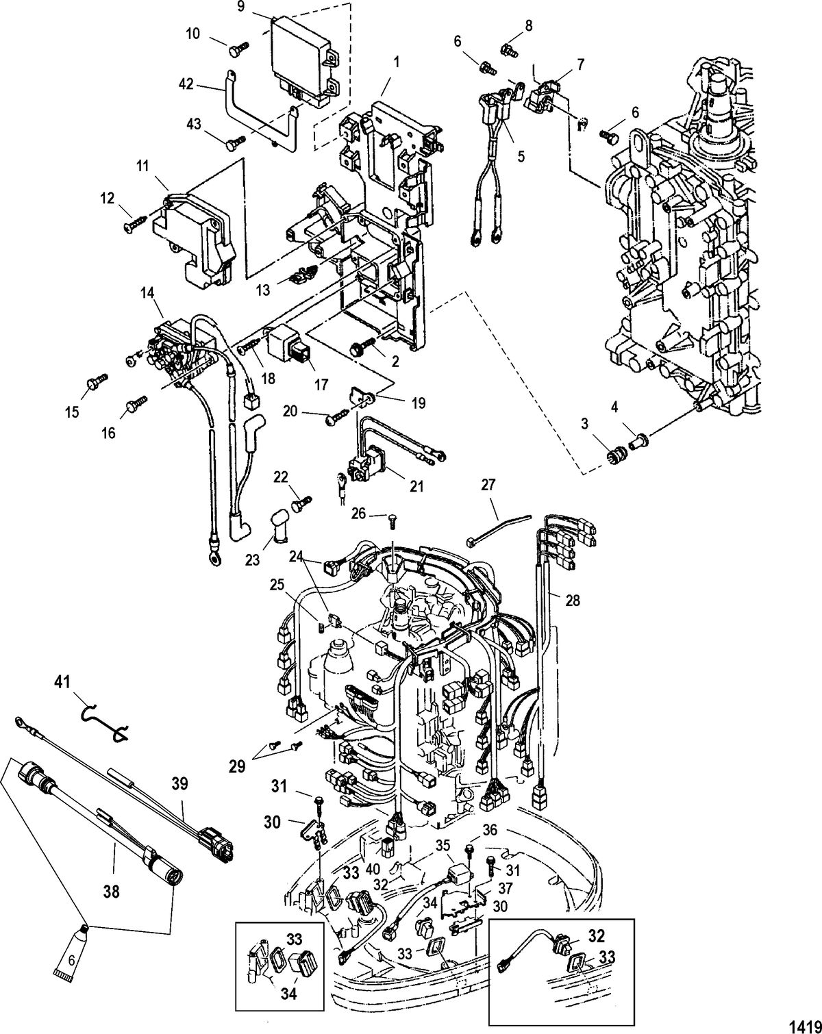 MERCURY/MARINER 225 EFI 4-STROKE Electrical Components