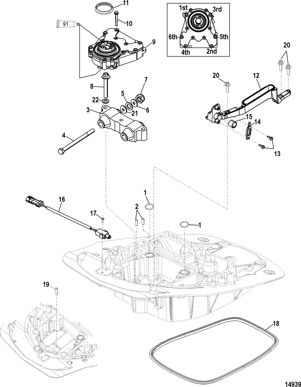 MERCURY/MARINER 75/80/90/100/115 EFI 4-STROKE Oil Pump
