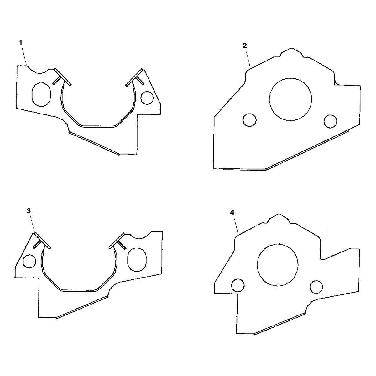 MERCRUISER 800 SC ENGINE MOUNT PLATES-ENGINE