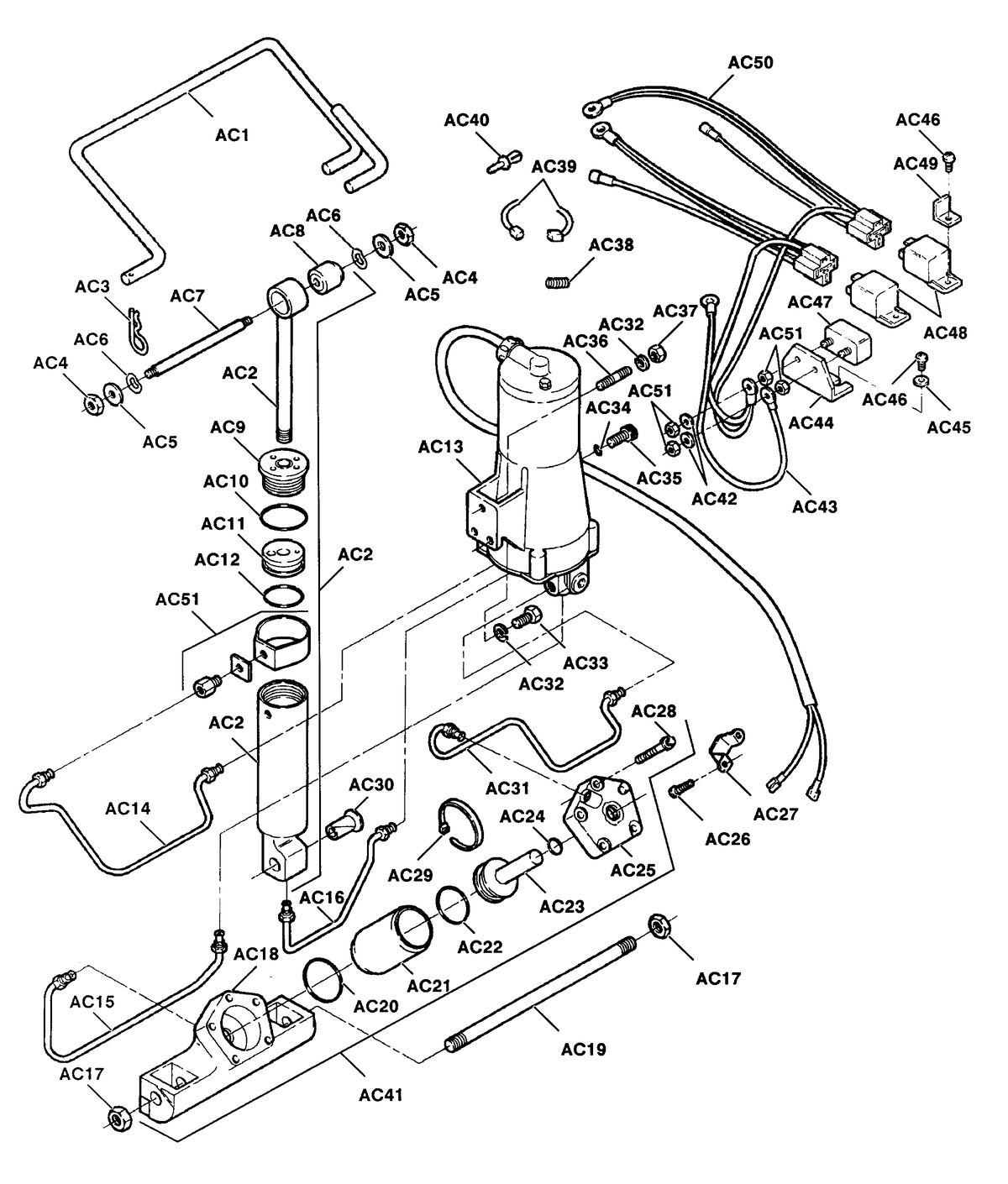FORCE FORCE PARTS CATALOG = POWER TRIM & POWER TILT POWER TRIM 5H196
