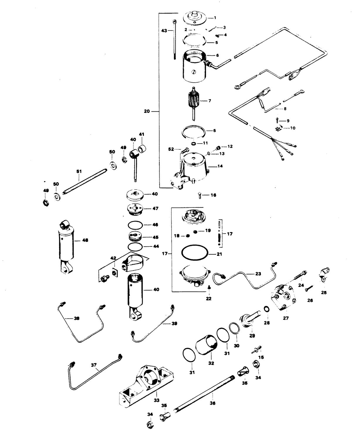 CHRYSLER 105 H.P. POWER TRIM UNIT