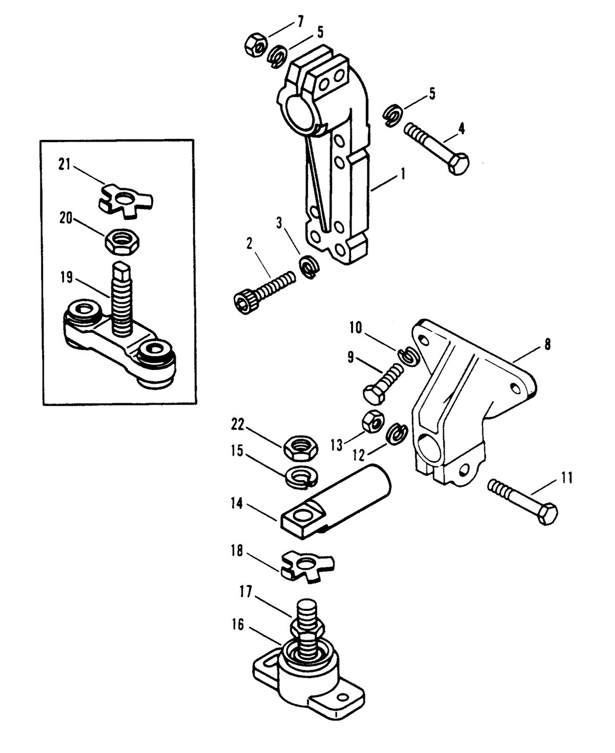 MERCRUISER 8.2L W/HURTH INBOARD GEN V TRANSMISSION AND ENGINE MOUNTING