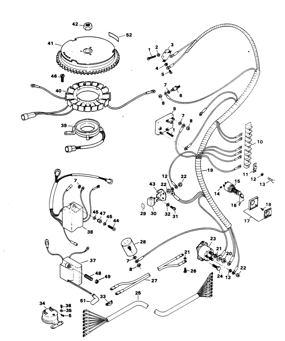 CHRYSLER 55 H.P. ELECTRICAL COMPONENTS