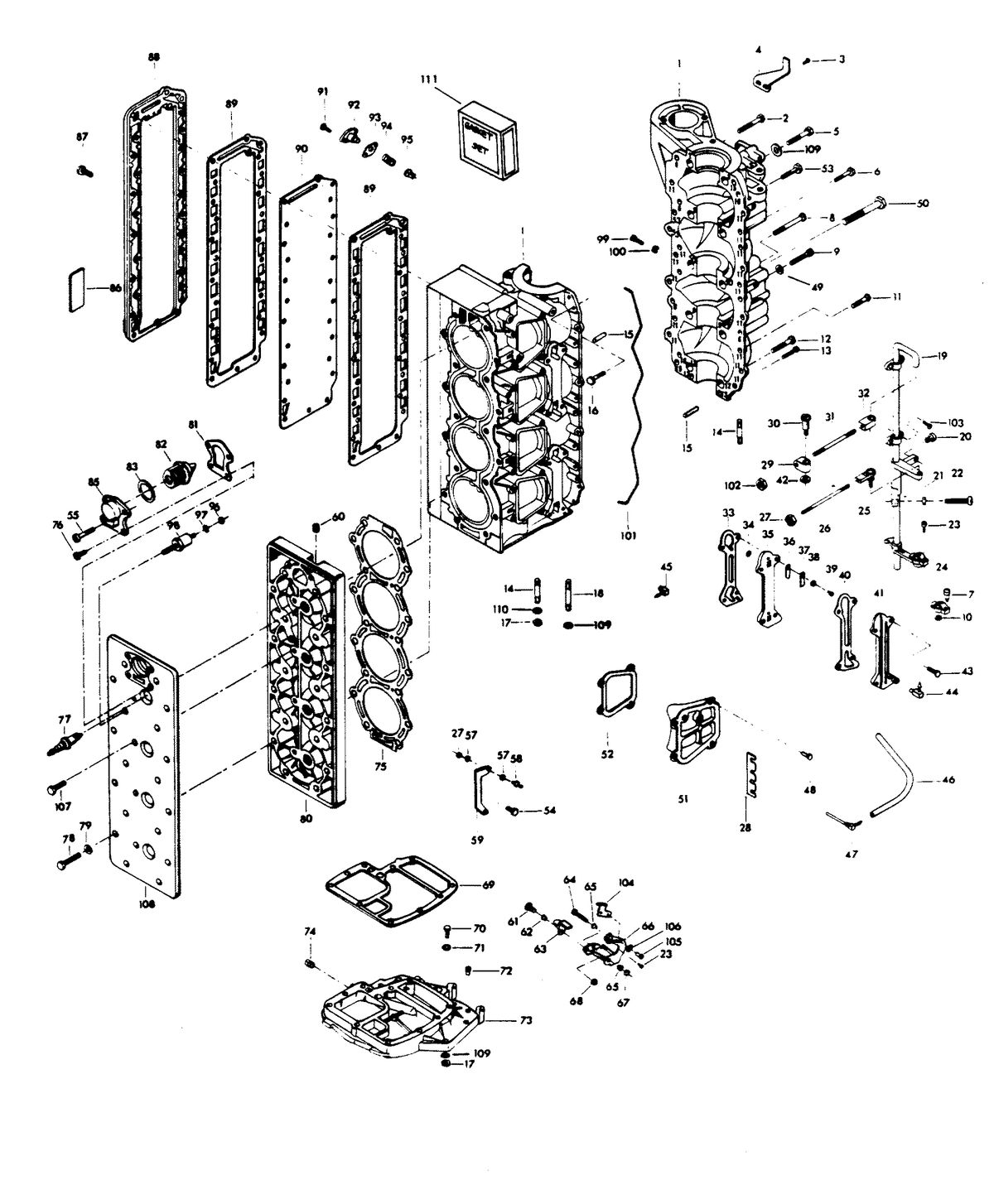 CHRYSLER 100 H.P. POWER HEAD