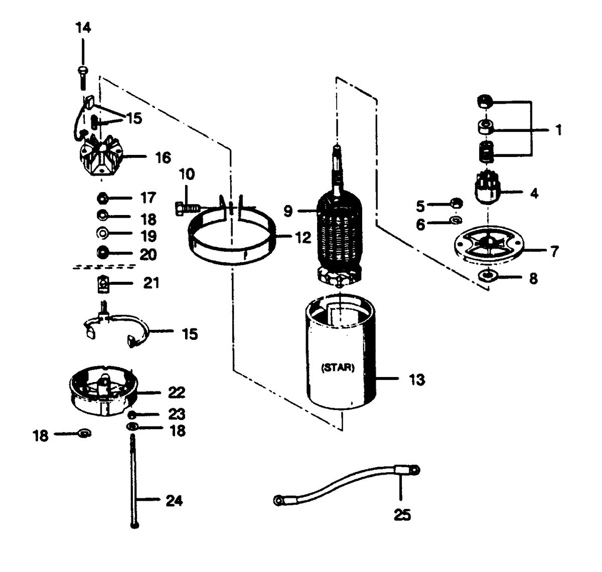 FORCE FORCE 1989 35 H.P. "C" MODELS ELECTRIC STARTER