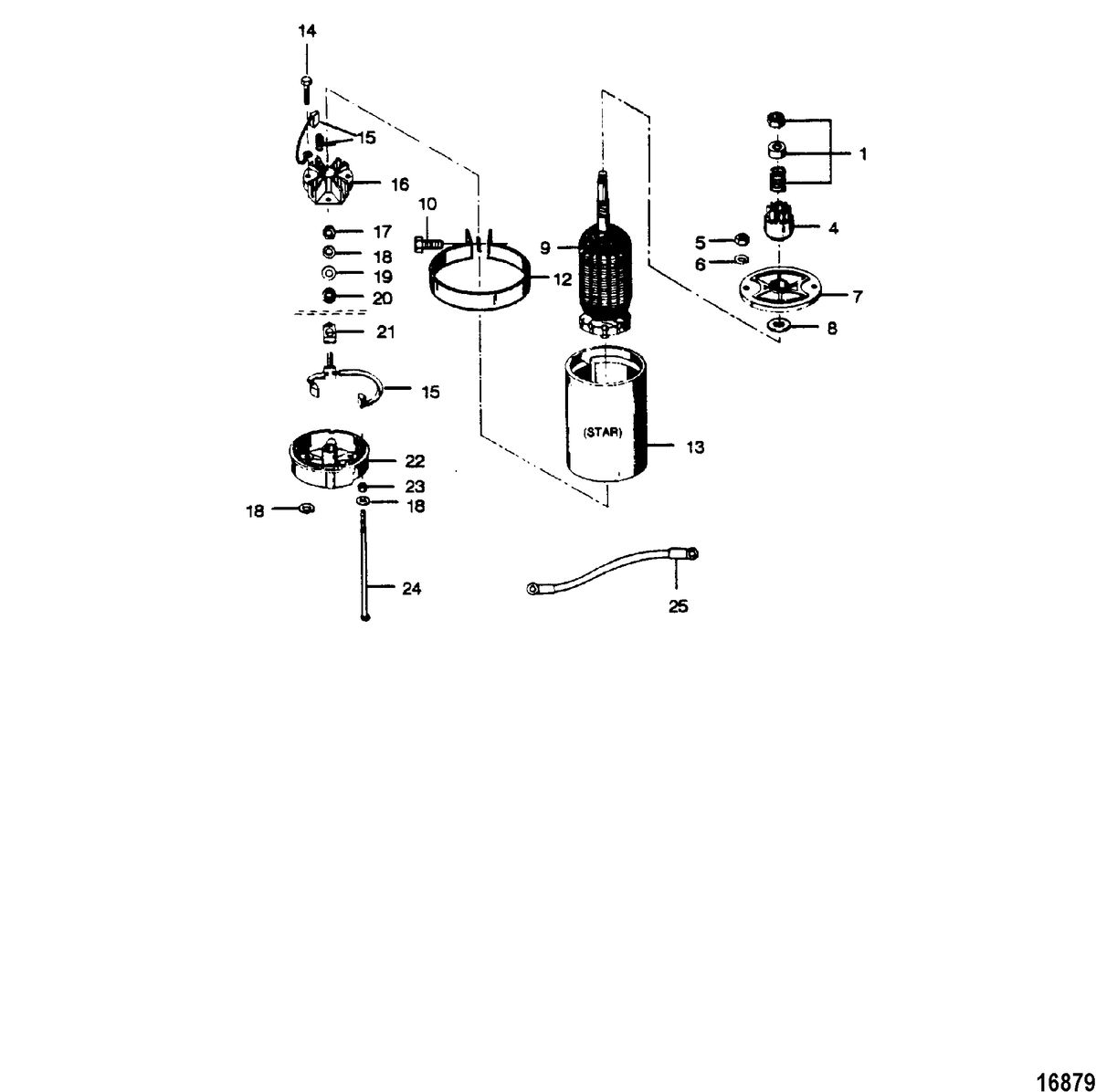 FORCE FORCE 1989 A MODEL 35 HP Electric Starter