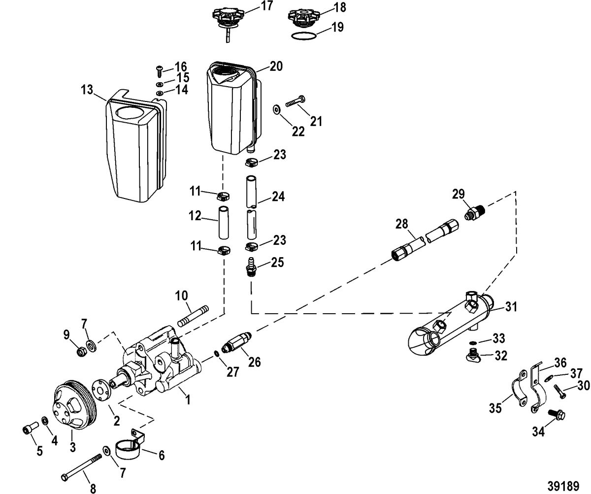RACE STERNDRIVE 565 EFI Power-Assisted Steering Components