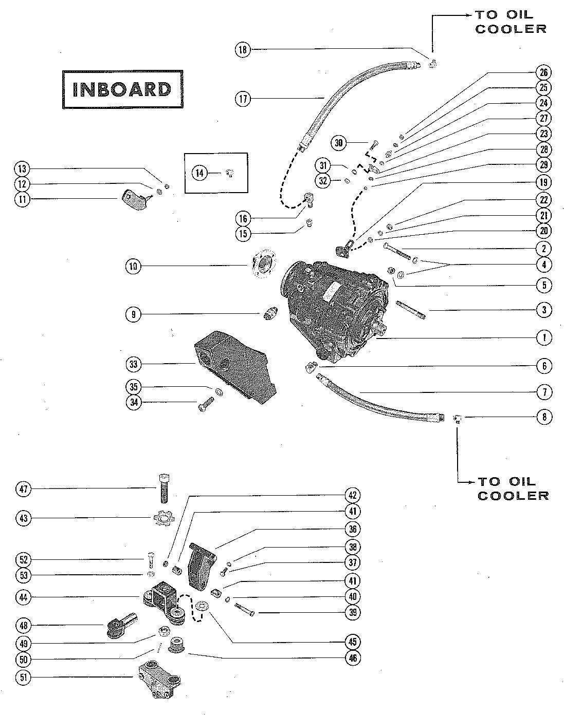 MERCRUISER 270 ENGINE TRANSMISSION ASSEMBLY (INBOARD)