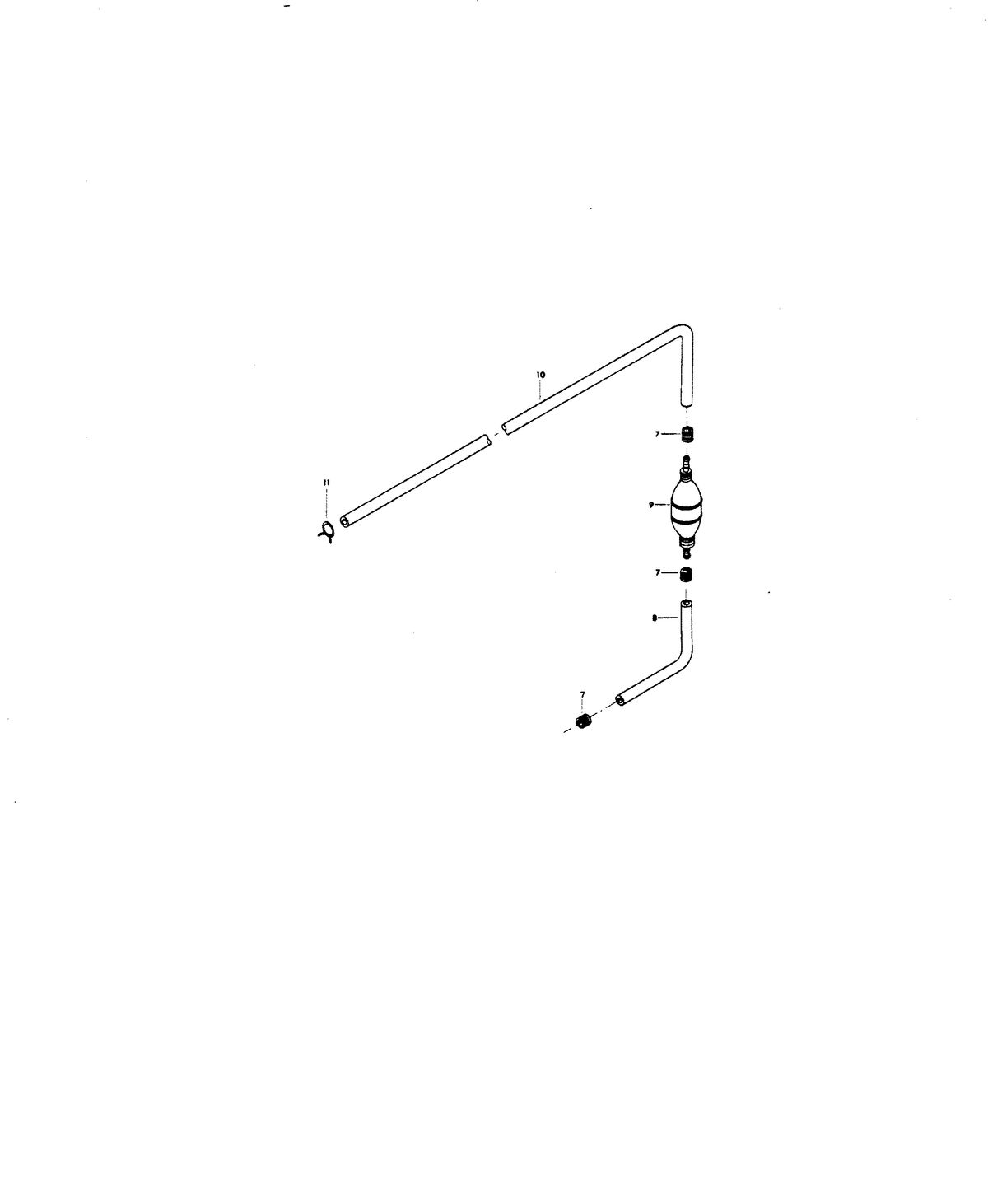 CHRYSLER 105 H.P. FUEL LINE
