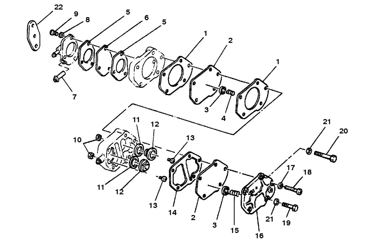 MARINER 8 H.P. K FUEL PUMP (S/N-M-001375/ML-317964 & BELOW)