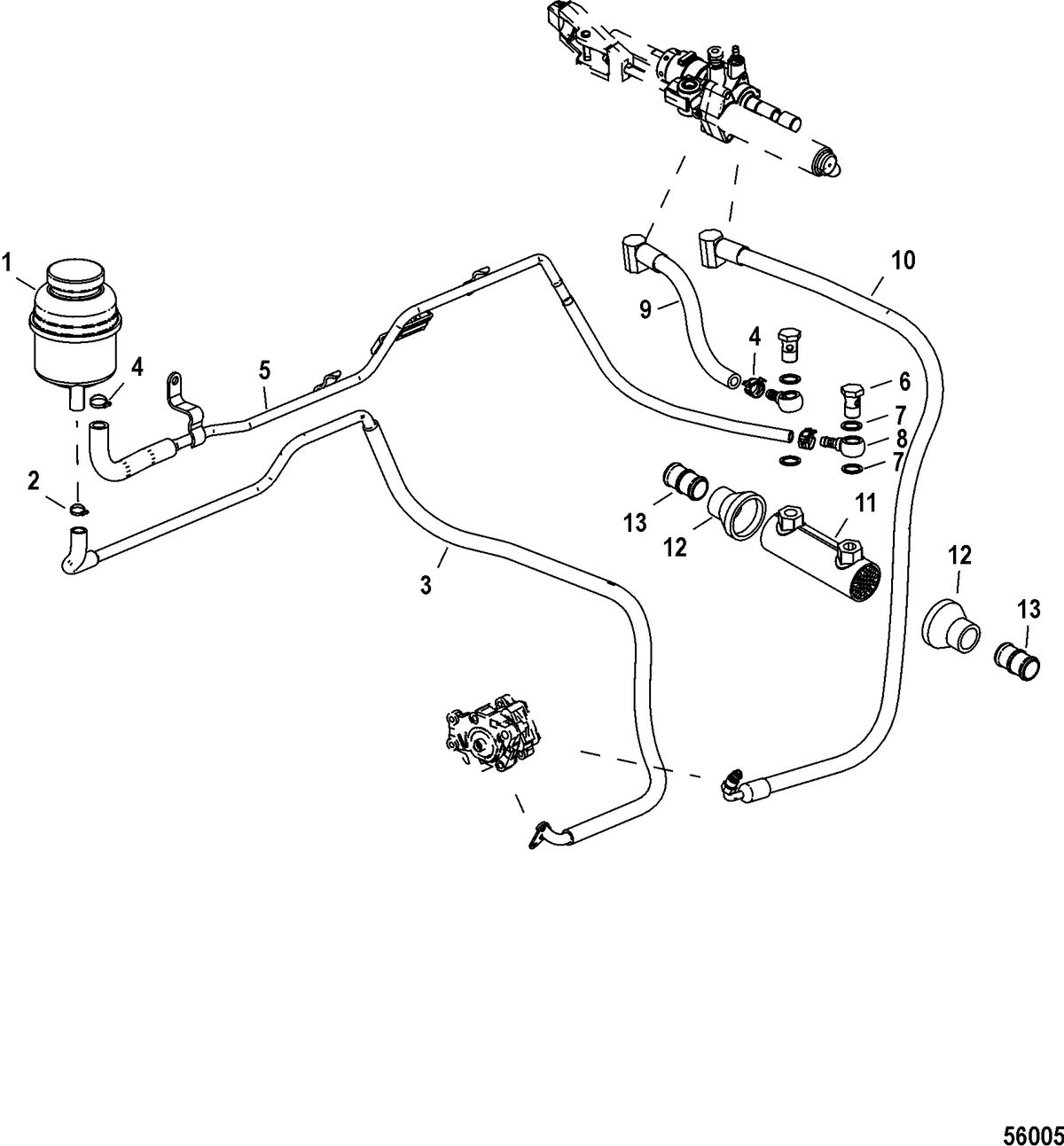 MERCRUISER 3.0L TDI STEERING