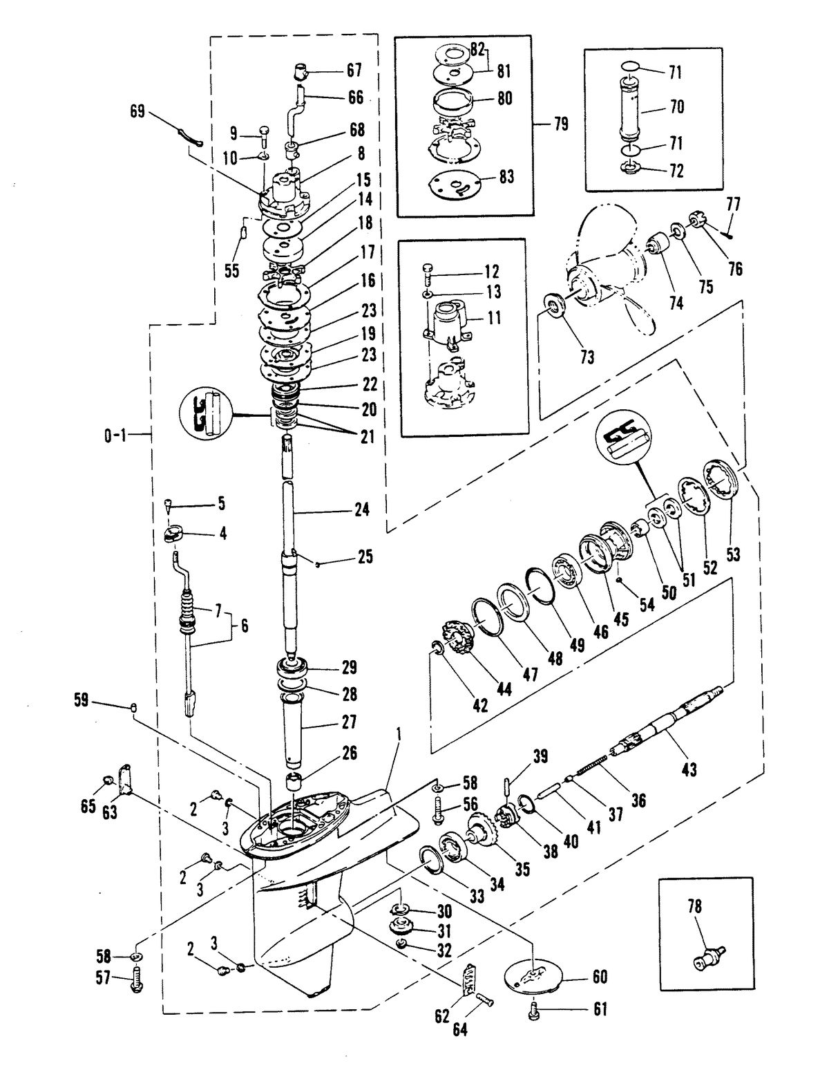 MARINER MARINER 20 GEARHOUSING ASSEMBLY