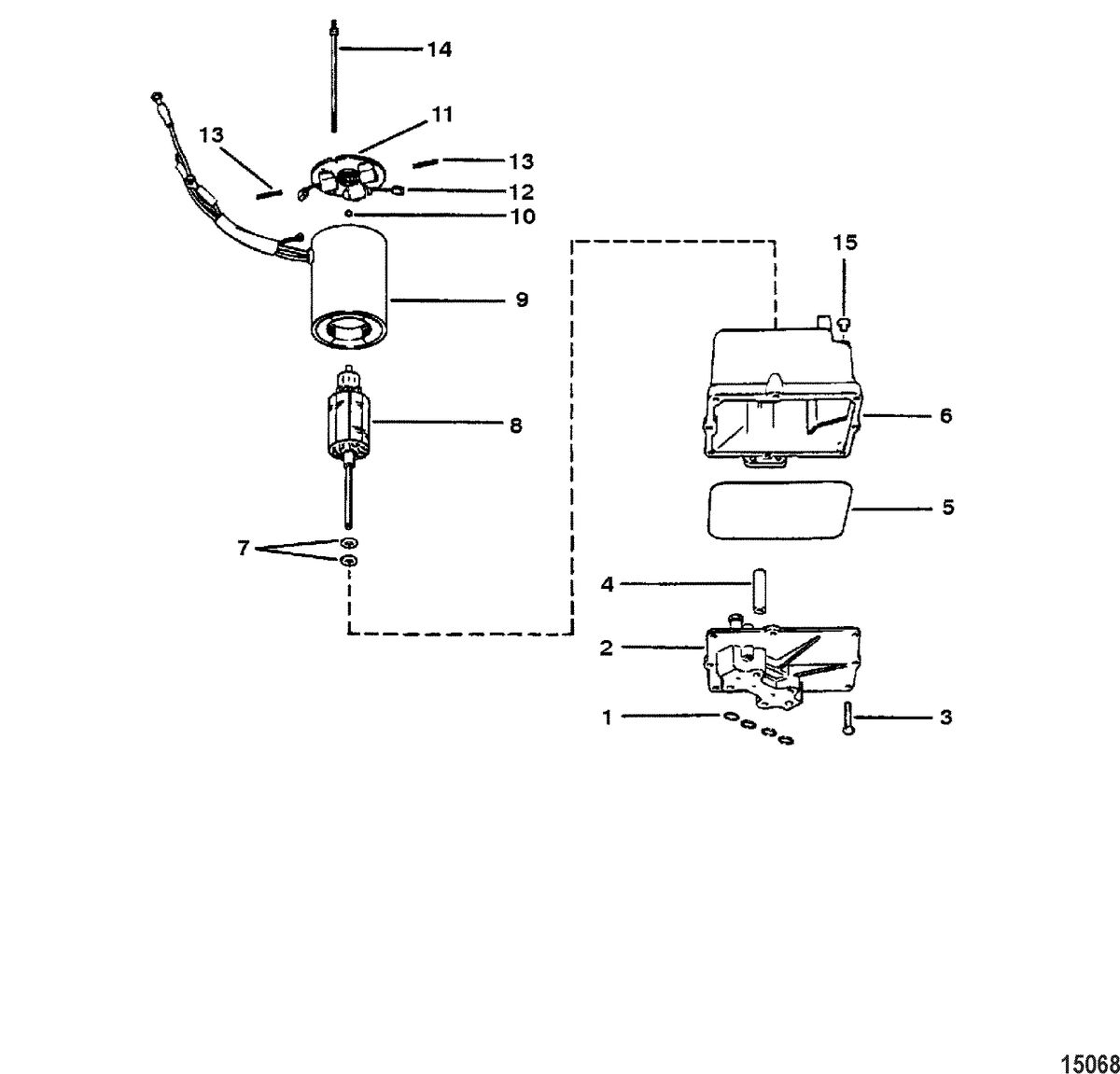 ACCESSORIES TRIM / TILT / LIFT SYSTEMS AND COMPONENTS Power Trim Pump Assembly(Plastic Reservoir) (92975A6)