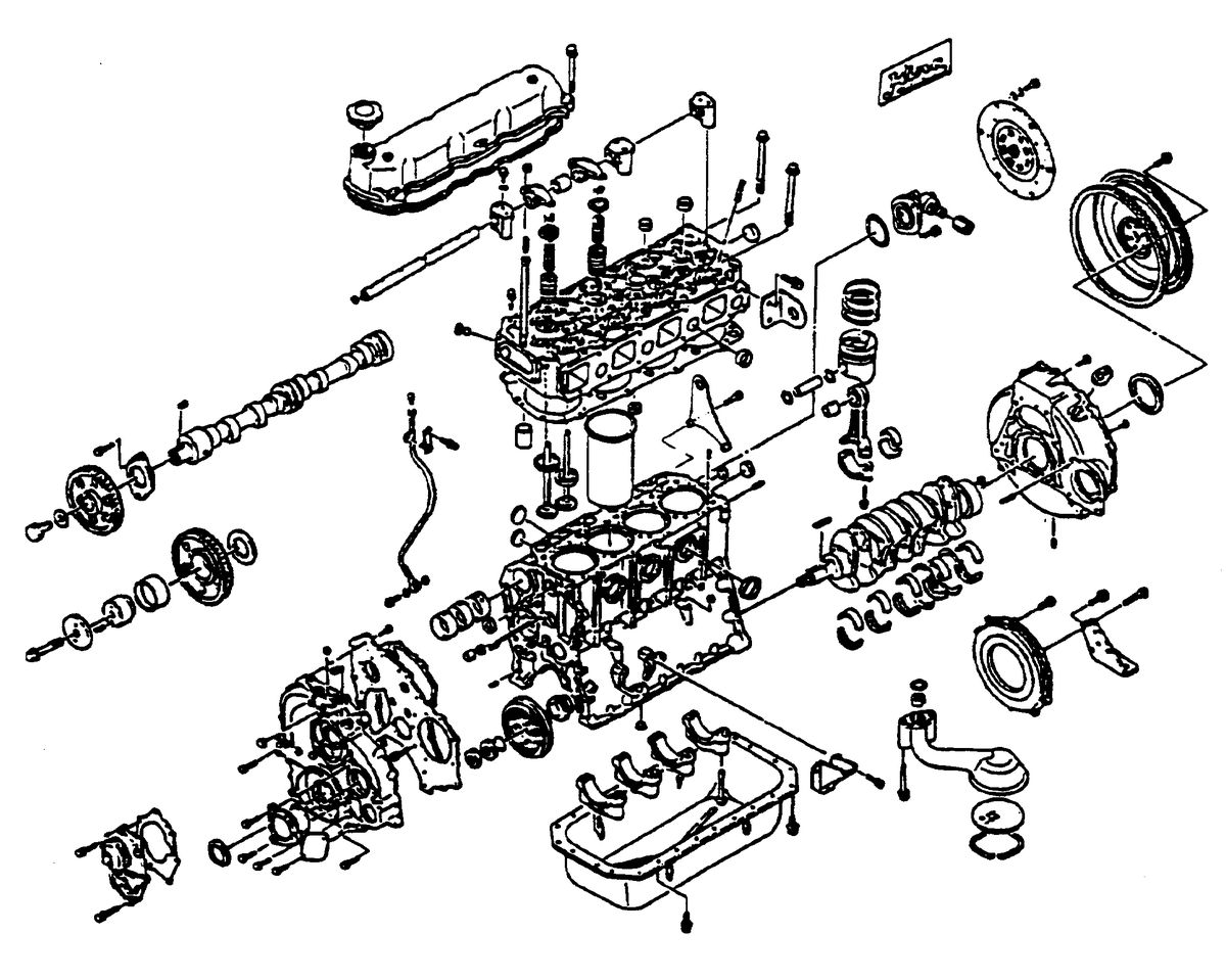 MERCRUISER HINO DIESEL 210 H.P. PARTIAL ENGINE