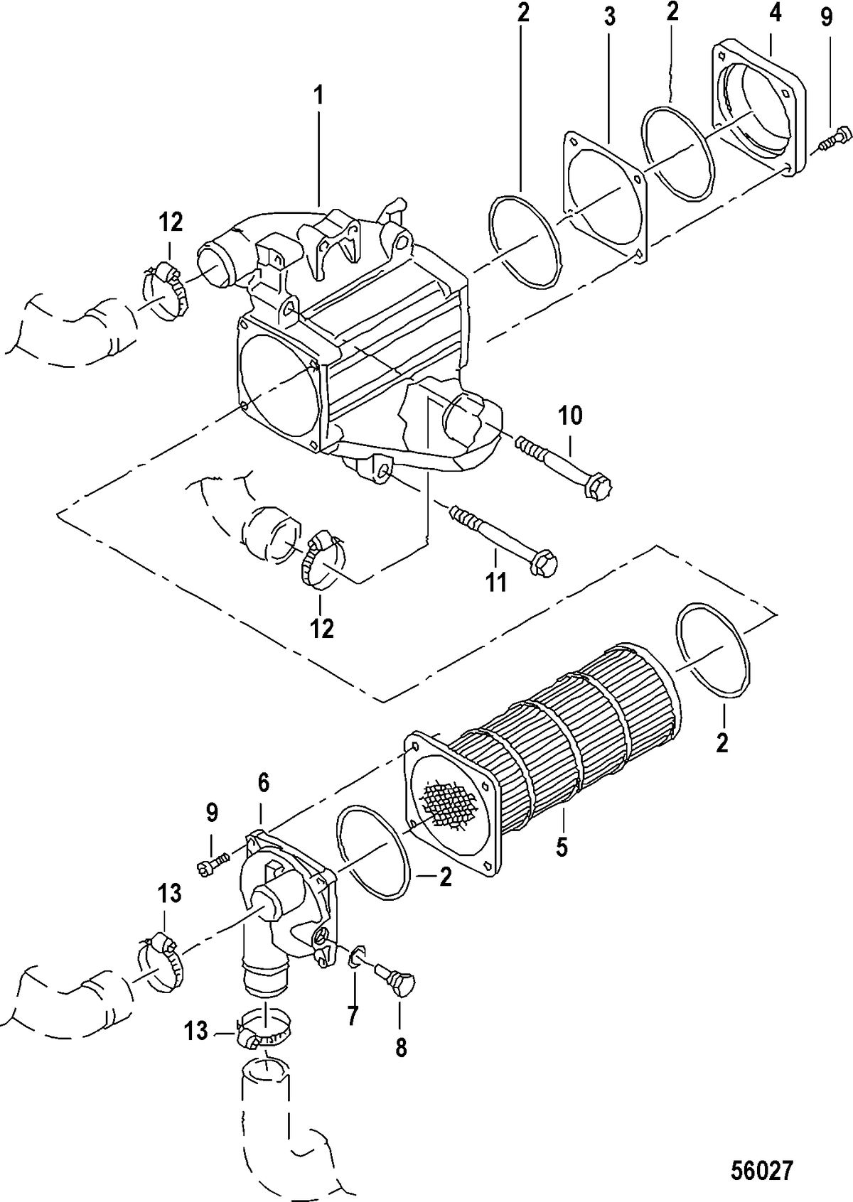 MERCRUISER 3.0L TDI CHARGE AIR COOLER