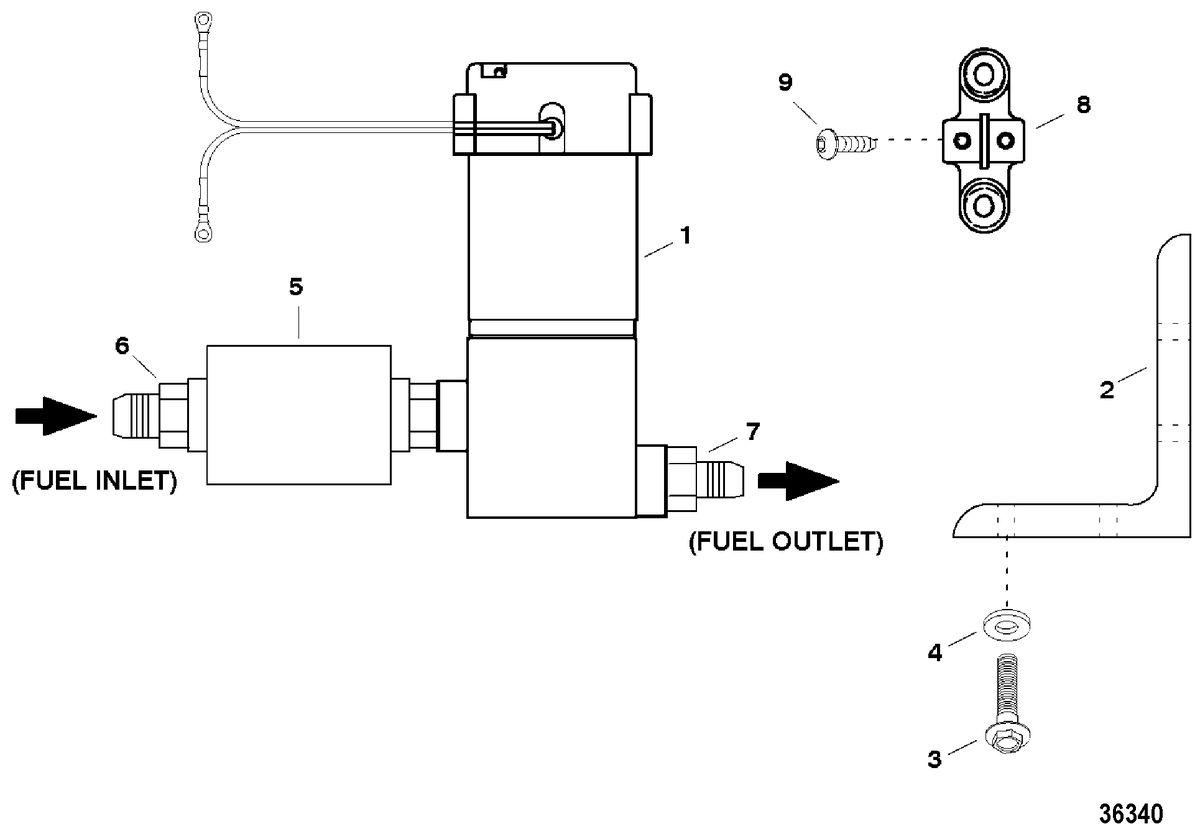 RACE OUTBOARD HI PERF MERC/MAR S3000 FUEL PUMP
