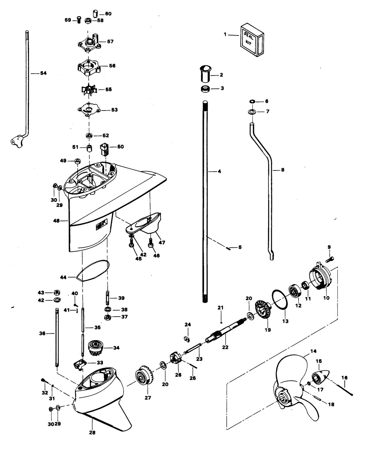 CHRYSLER 35 H.P. GEAR HOUSING