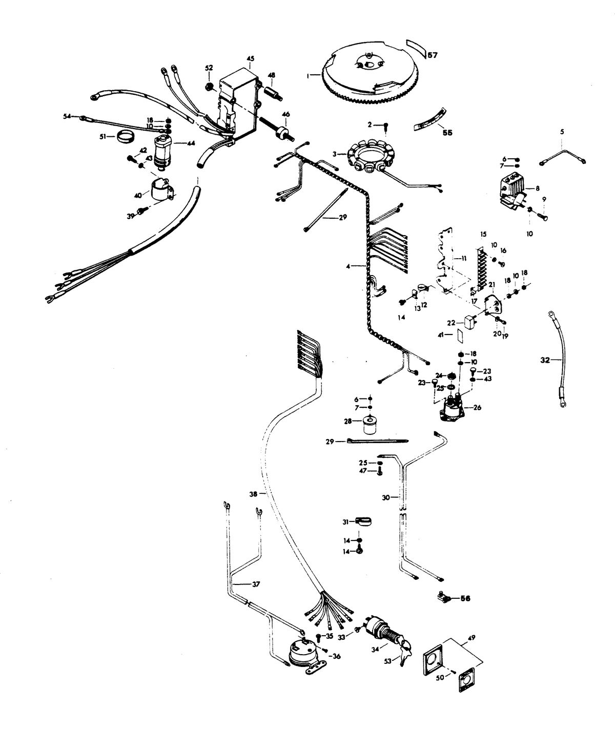 CHRYSLER 105 H.P. ELECTRICAL COMPONENTS