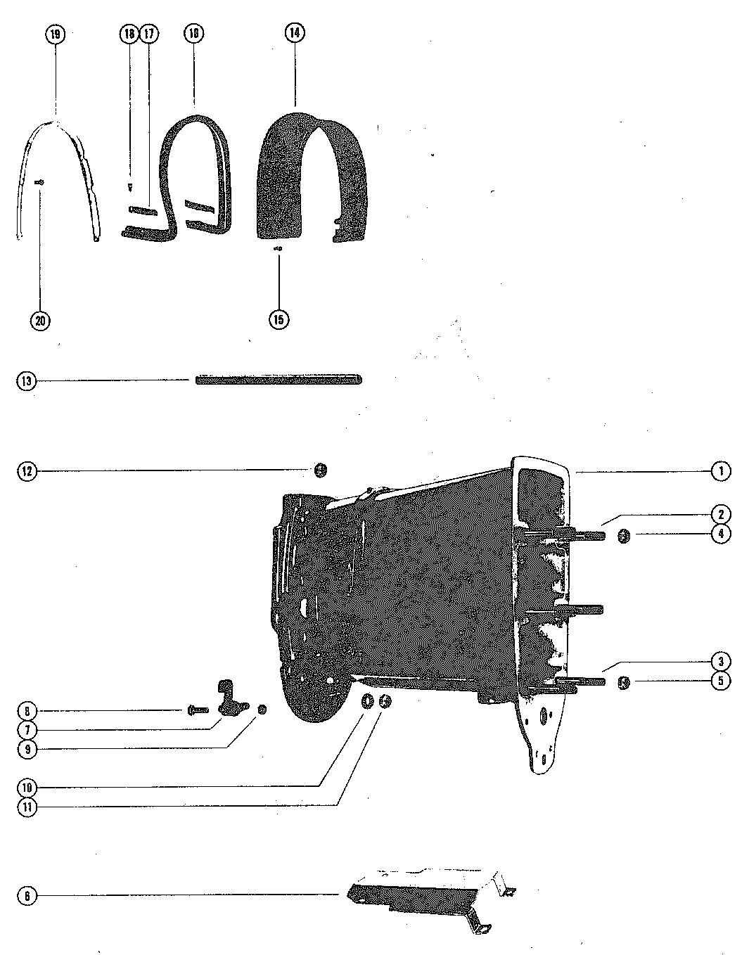 MERCURY MERC 1000BP DRIVE SHAFT HOUSING ASSEMBLY