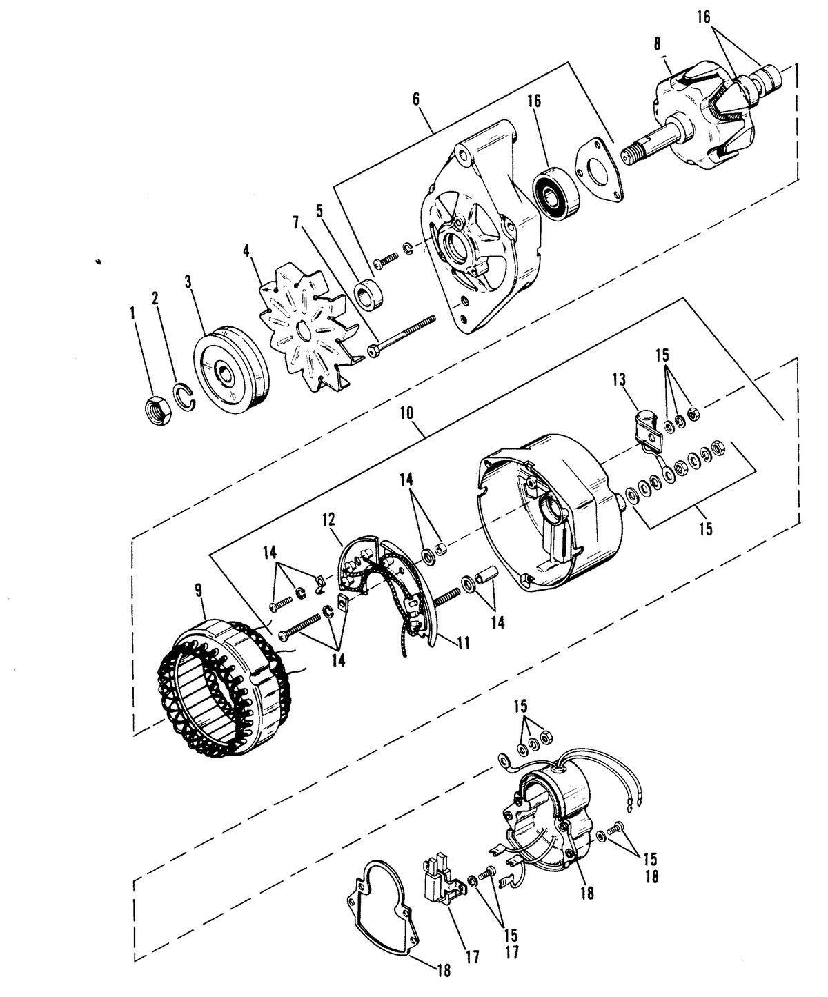 MERCRUISER 350 MAGNUM ENGINE ALTERNATOR (MANDO)
