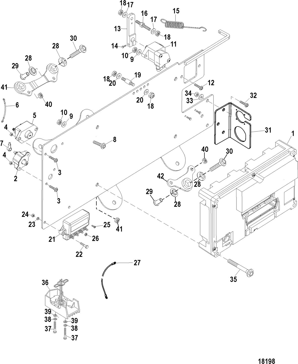 MERCRUISER CUMMINS/MERCRUISER DIESEL 7.3L D-TRONIC BRAVO Electronic Panel