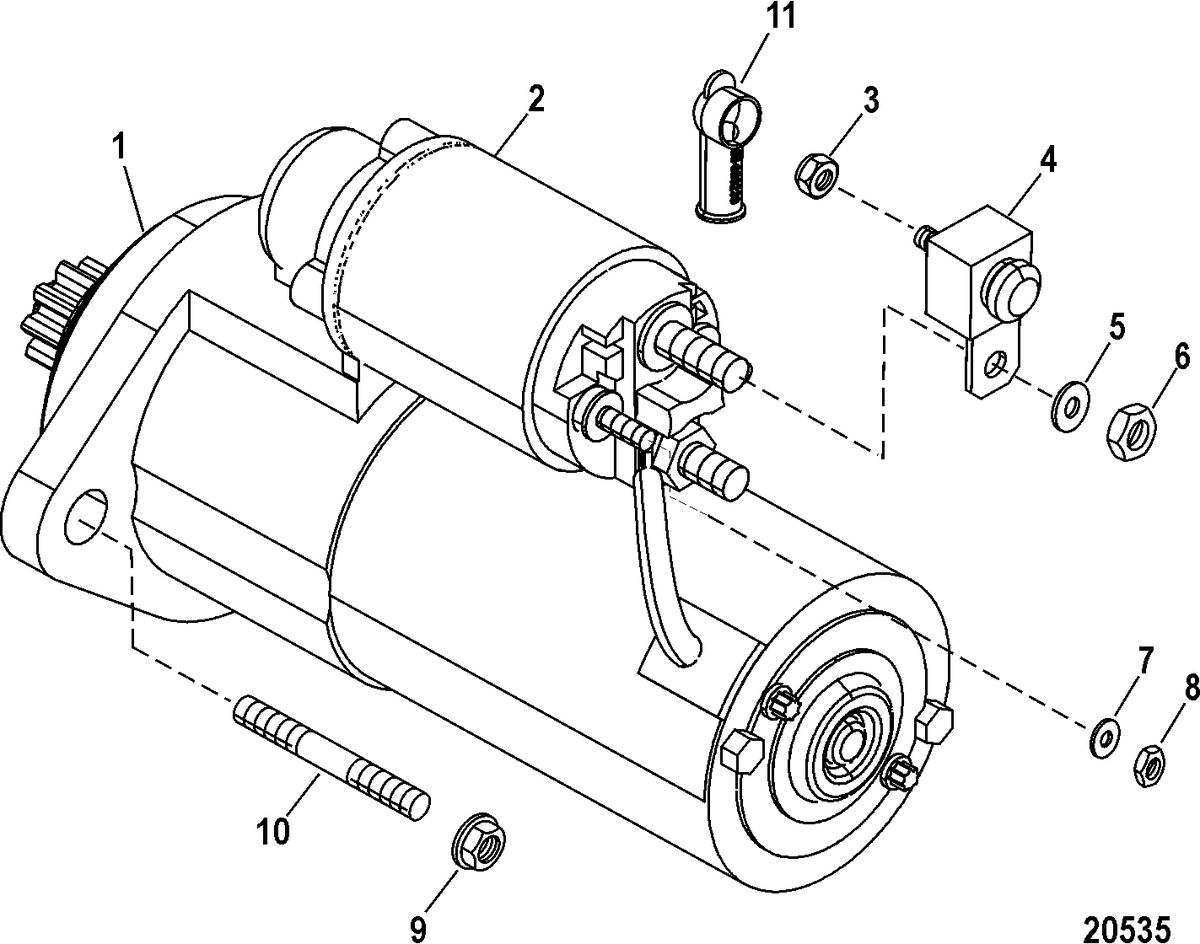 RACE STERNDRIVE 1075 SCI Electrical Components(Starter)