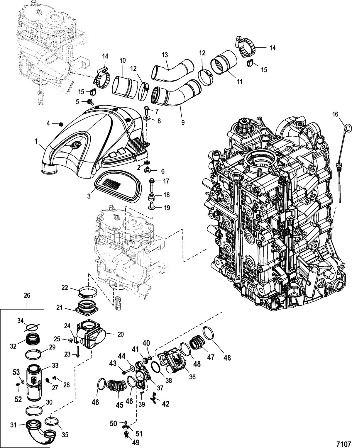 MERCURY/MARINER 135/150/175 4-STROKE Induction Components