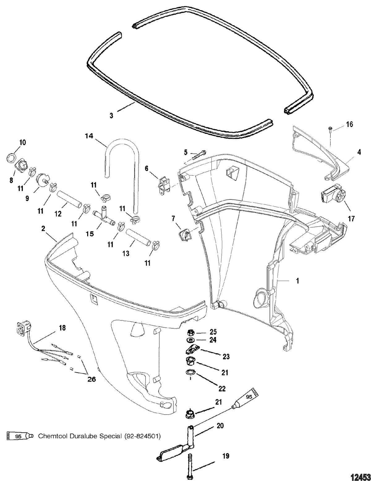 MERCURY/MARINER 115 EFI (4-STROKE) Bottom Cowl