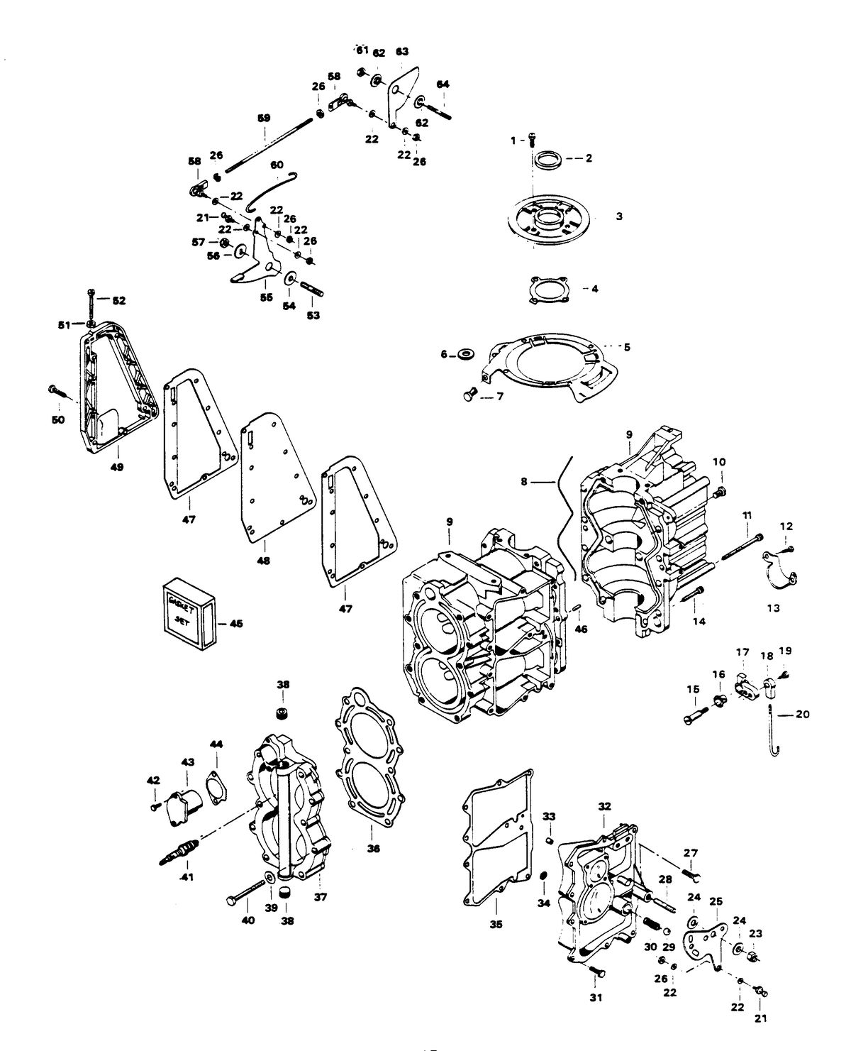 CHRYSLER 30 H.P. POWER HEAD