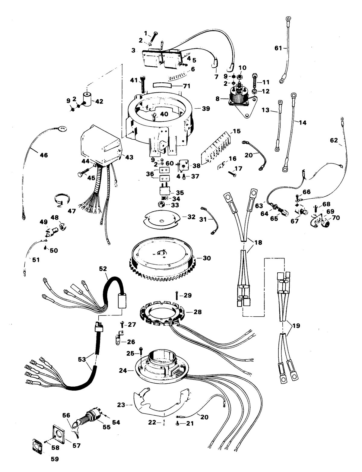 CHRYSLER 9.9 HP. SAILOR ELECTRICAL COMPONENTS