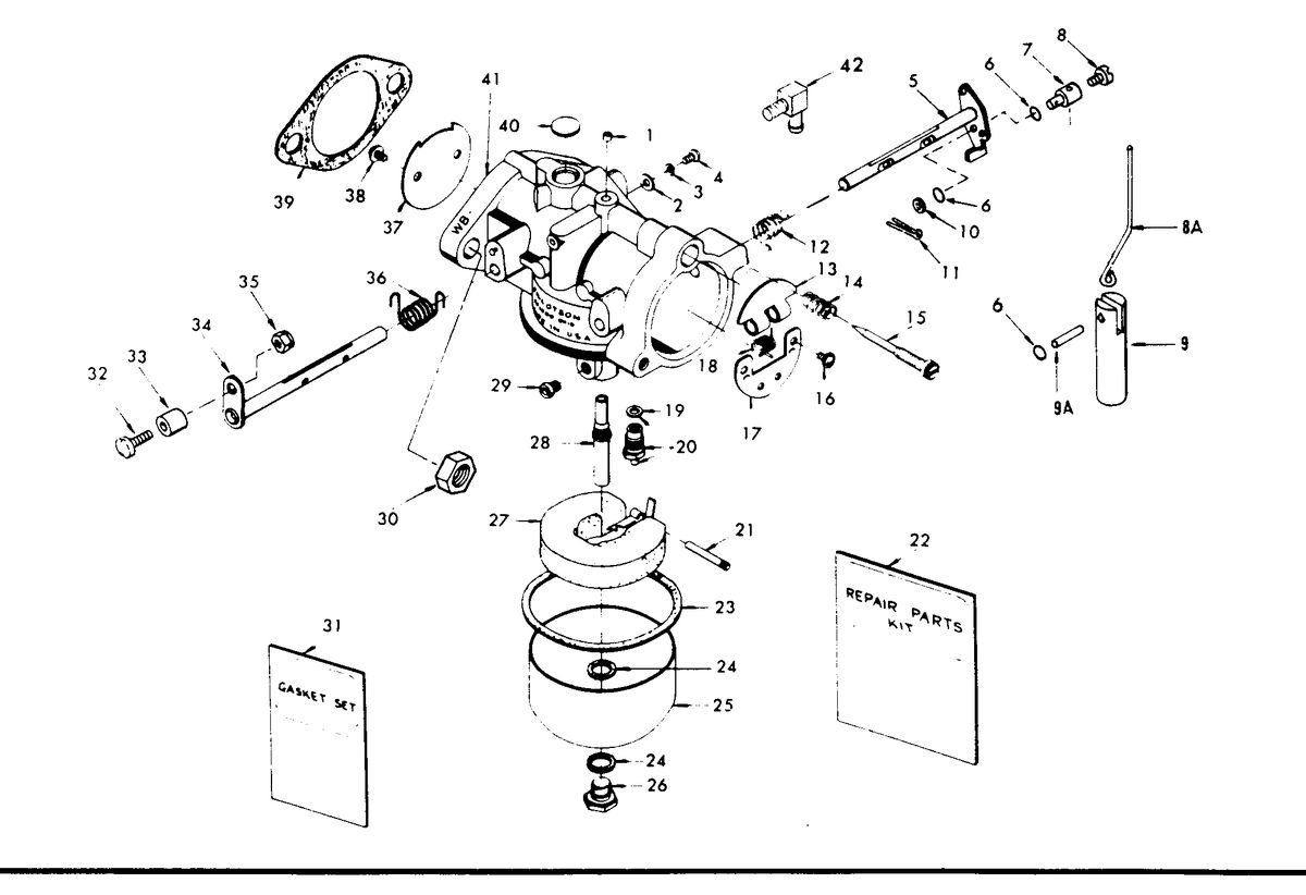 CHRYSLER 55 H.P. CARBURETOR