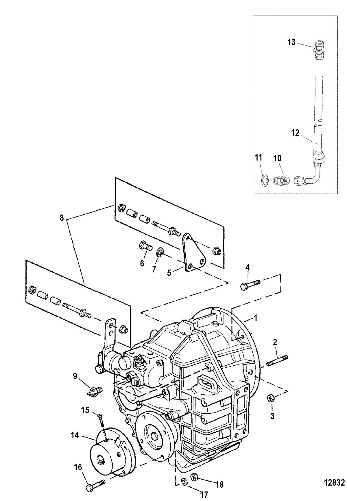 MERCRUISER CUMMINS/MERCRUISER DIESEL 4.2L 200/230 Transmission And  Related Parts(INBOARD)