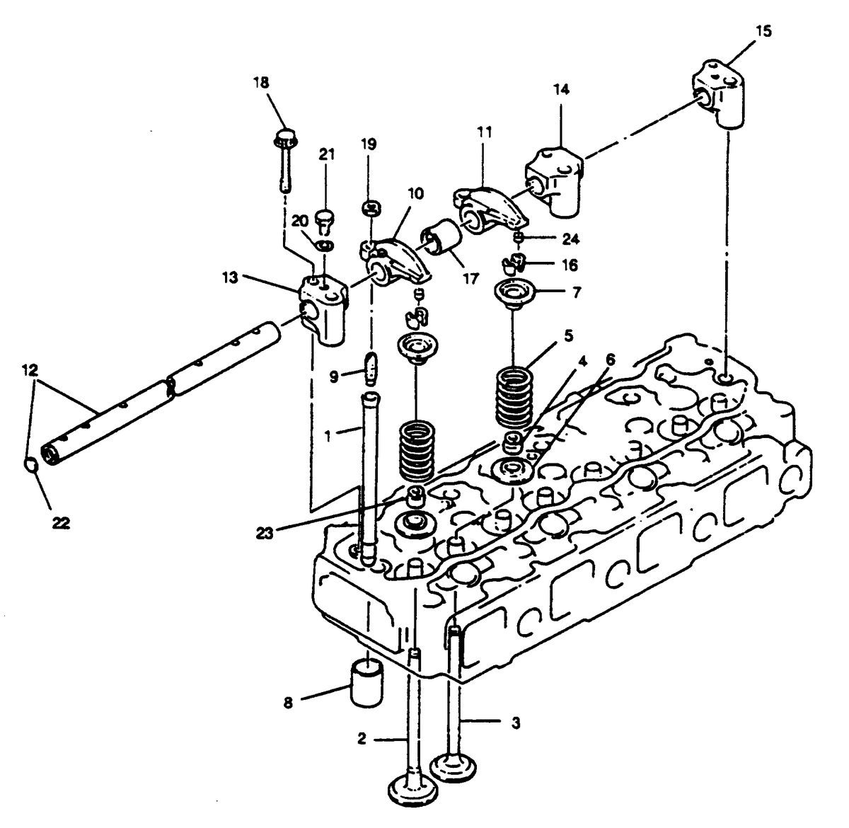 MERCRUISER HINO DIESEL 210 H.P. VALVE SYSTEM