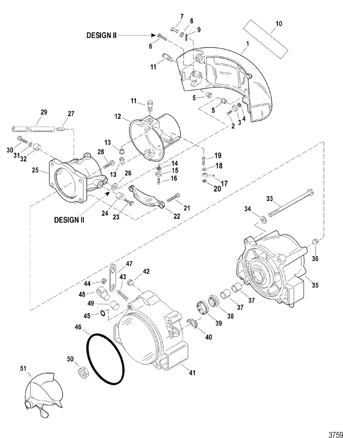 SPORTJET 175 XR2 JET DRIVE Nozzle And Rudder Components(Design II)
