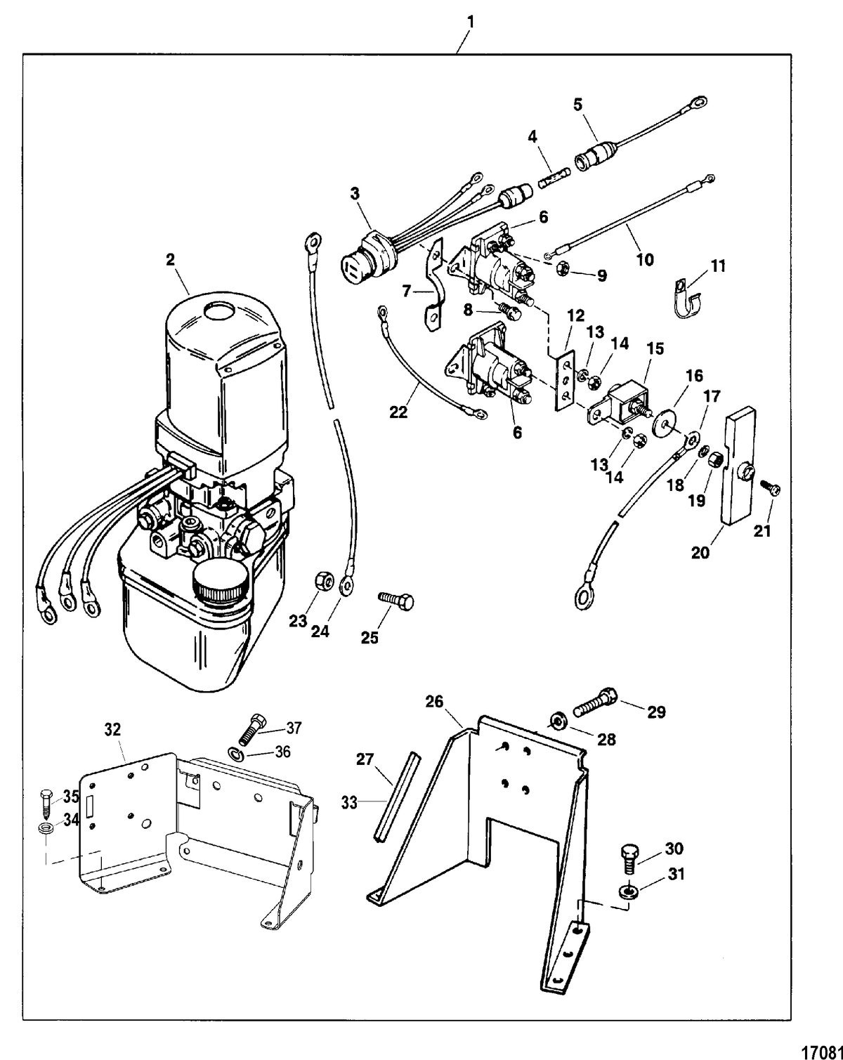 RACE STERNDRIVE 525 EFI Trim Pump Assembly(14336 Series)